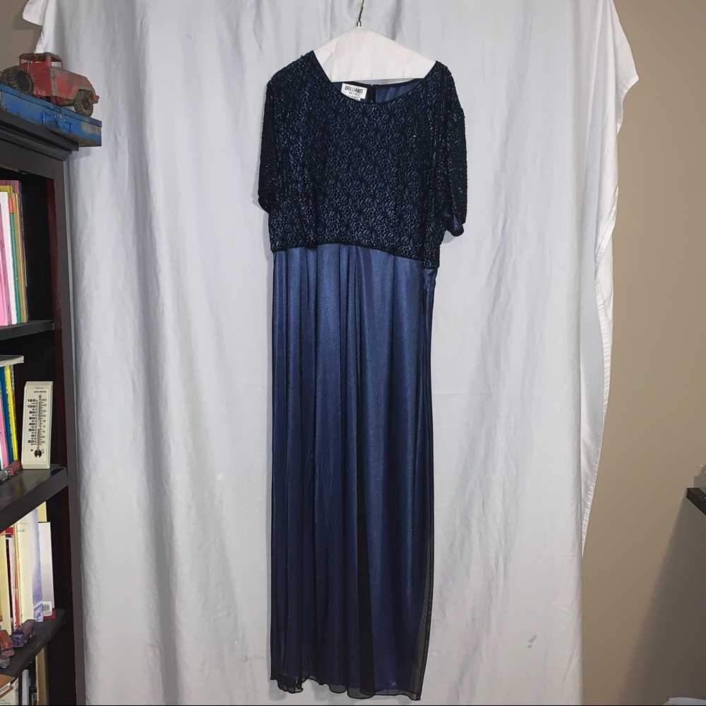 VINTAGE Blue Gown